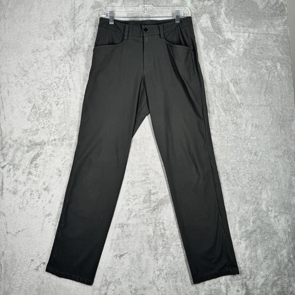 Lululemon Pants Men 32 Gray ABC Classic Fit Trouser Performance Athletic Workout - Picture 2 of 11